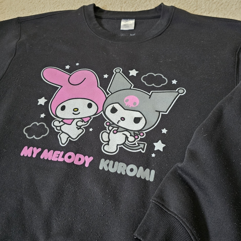 Kuromi × My Melody Sweatshirt *PILING Womens Size XL